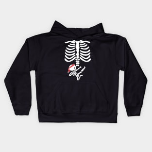 Skeleton Chest Karate Baby Halloween Pregnancy Kids Hoodie